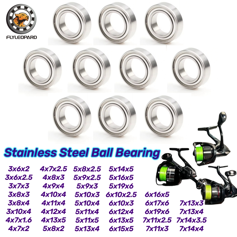 Conventional Reel - 10 cuscinetti in acciaio inossidabile SMR85ZZ